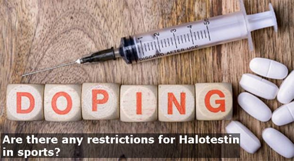 Are there any restrictions for Halotestin in sports?